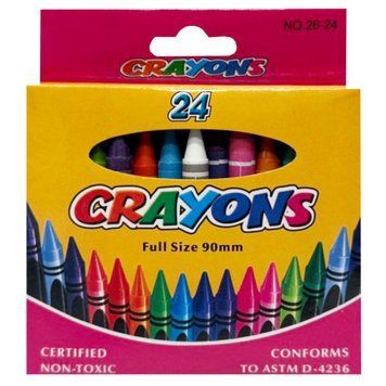 Набір воскових кольорових олівців Crayons 8496-24B 24 кольори 8496-24B фото