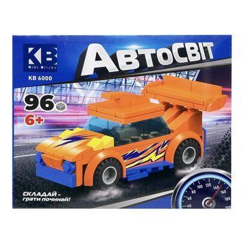 Дитячий конструктор-машинка KB 6000(Orange) від 6 років, 96 деталей KB 6000(Orange) фото
