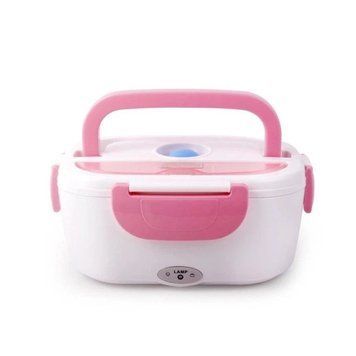 Ланчбокс з підігрівом їжі 220V, Electric lunch box, ланч-бокс Рожевий pr65638435/1-3 фото