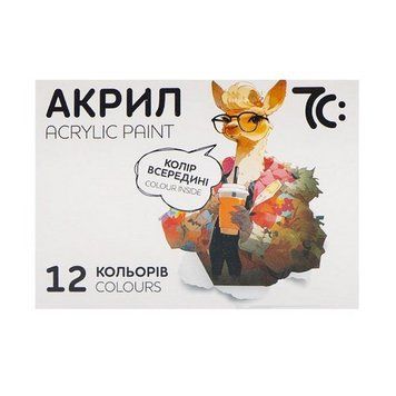 Дитячий набір акрилових фарб 7C51202, 12 кольорів, по 10 метрів 7C51202 фото