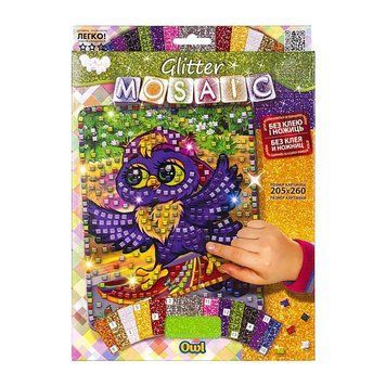 Креативна творчість "Glitter Mosaic Owl" БМ-03-04 блискуча мозаїка БМ-03-04 фото