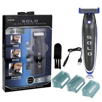 Чоловічий тример Micro Touch Solo, Машинка для стрижки бороди 3 в 1 sp2223647 фото