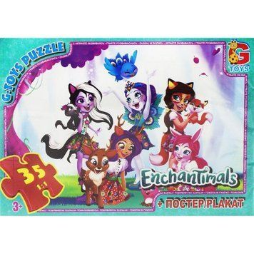 Дитячий пазл класичний "Enchantimals" EA201 постер 35 елементів EA201 фото