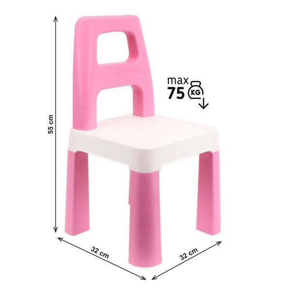 Дитячий стілець "Kids Chair" 0167TXK рожевий, до 75 кг 0167TXK фото