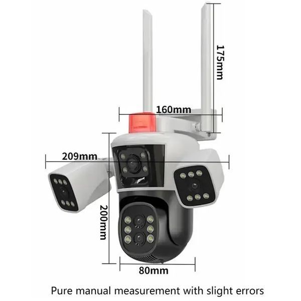 Камера IP спостереження Wifi 16 Мп 10-Х ZOOM вулична поворотна G9578 фото