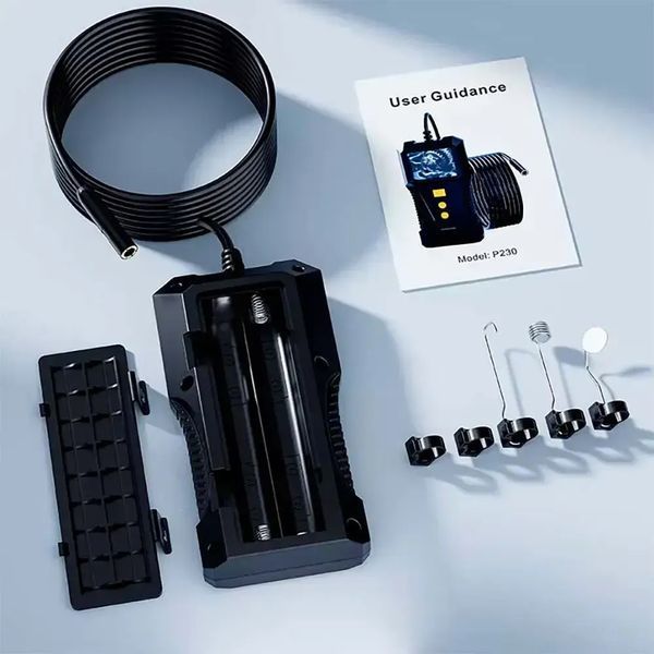 Гнучкий ендоскоп камера з дисплеєм та кабелем 5м Endoscope sp0974 фото
