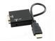 Відеоадаптер HDMI - VGA конвертер відео + аудіо 1080P sp3270 фото 2