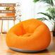 Надувне крісло-пуф Inflatable Sofa / Надувне крісло-мішок 110&times;110&times;85 см Помаранчевий G6820/1 фото 4