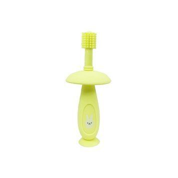 Силіконова зубна щітка Mumlove MGZ-0716(Yellow) з обмежувачем MGZ-0716(Yellow) фото
