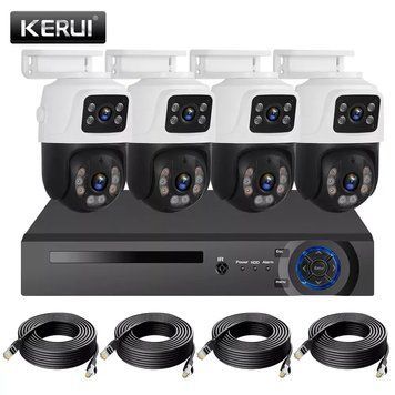 Комплект видеонаблюдения проводной с просмотром через 3G сеть DVR KIT 4ch металл HD набор на 4 камеры с регистратором sp9592 фото