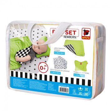 Дитячий постільний комплект Bed Set Newborn МС 110512-08 подушка + ковдру + простирадло MC 110512-08 фото
