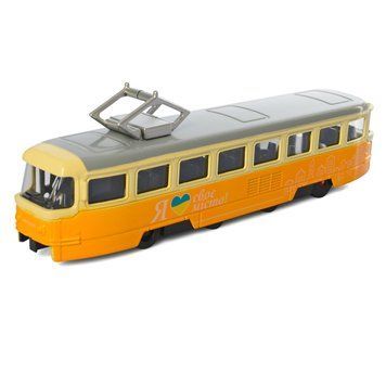 Дитяча іграшка Трамвай інерційний M5660, 18,5 см Жовтий M5660(Yellow) фото