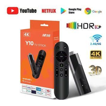 Смарт ТВ приставка LEMFO M98-Y10 2/16 Гб Smart TV Stick Android 13 (ATV) з голосовим пультом 2053937 фото