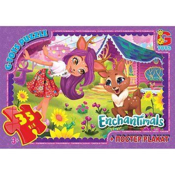 Дитячий пазл класичний "Enchantimals" EA211 постер 35 елементів EA211 фото