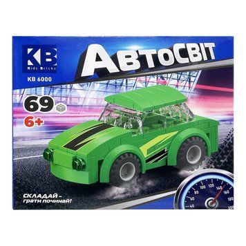 Дитячий конструктор-машинка KB 6000(Green) від 6 років, 69 деталей KB 6000(Green) фото
