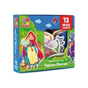 Настільна гра магнітний театр "Червона шапочка" Vladi Toys VT3206-52 Укр VT3206-52 фото