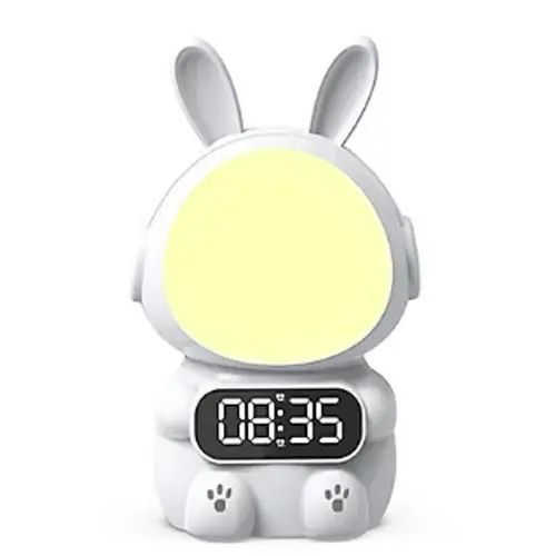 Дитячий годинник із будильником Кролик Rabbit clock with LIGHT WHITE 2127637 фото