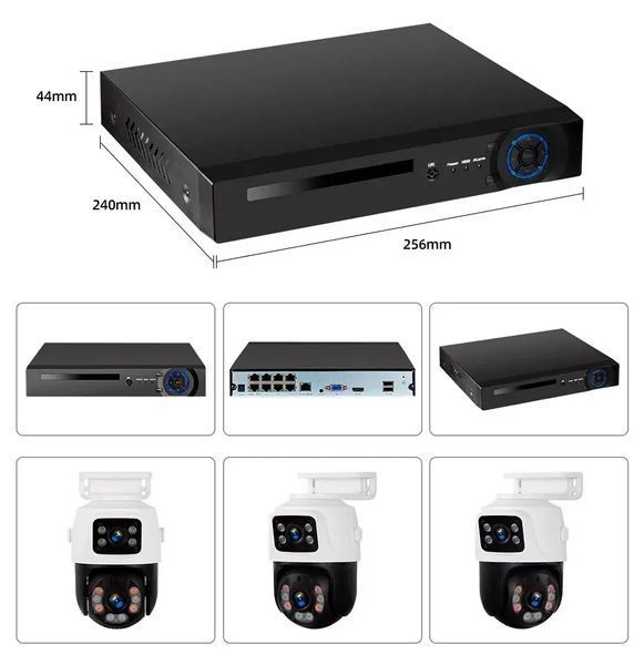 Комплект видеонаблюдения проводной с просмотром через 3G сеть DVR KIT 4ch металл HD набор на 4 камеры с регистратором sp9592 фото