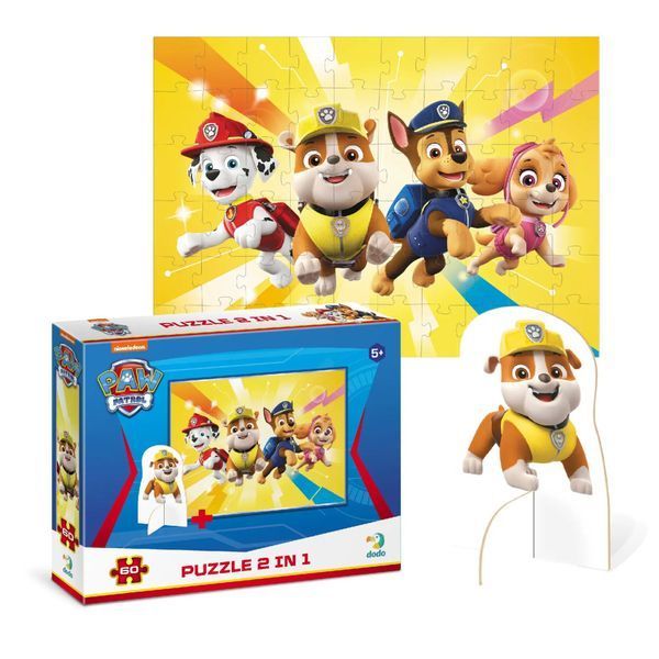 Дитячі Пазли Paw Patrol "Відчайдушна четвірка" DoDo 200164 60 елементів, з фігуркою 200164 фото