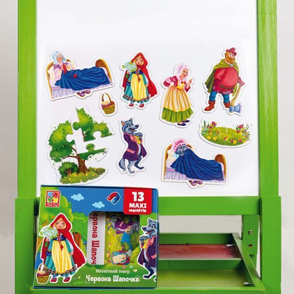 Настільна гра магнітний театр "Червона шапочка" Vladi Toys VT3206-52 Укр VT3206-52 фото