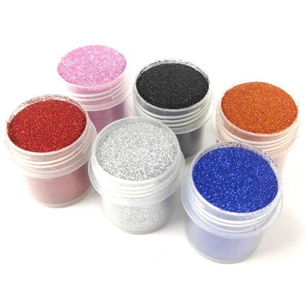Набір гліттера для біо-тату &laquo;№1 Великий&raquo; glitter-set-big-6x-1, 6 кольорів по 12 мл glitter-set-big-6x-1 фото
