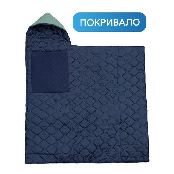 Зимовий спальний мішок з підігрівом USB 215*65, теплий спальник одеяла з підігрівом до -30 Jampx4595 фото