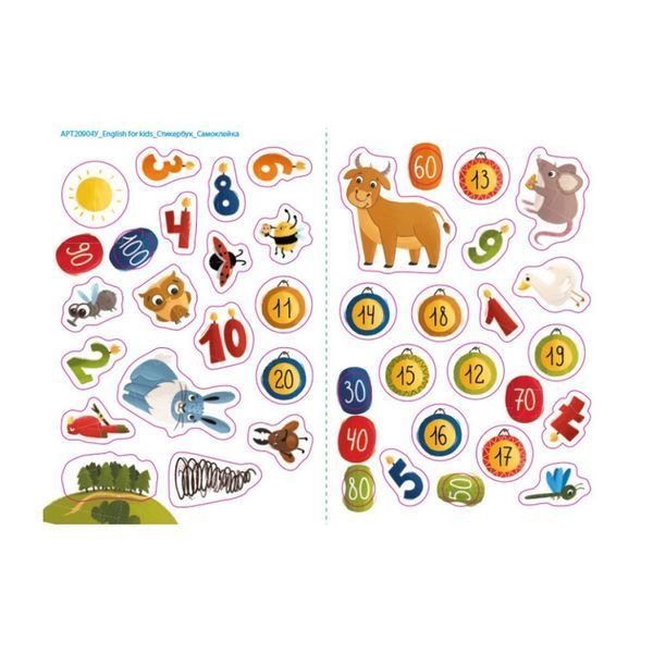 Навчальний зошит English for kids: My Funny ABC Sticker Book 20904 з наклейками 20904 фото
