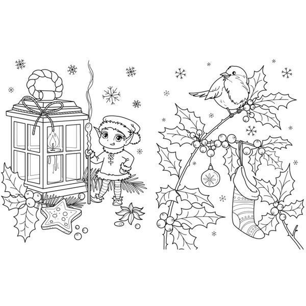 Велика книга розмальовок Різдво 1736023, 64 сторінки 1736023 фото