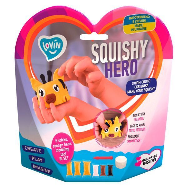 Набір для ліплення з повітряним пластиліном Squishy SquiRaff ТМ Lovin 70127 70127 фото