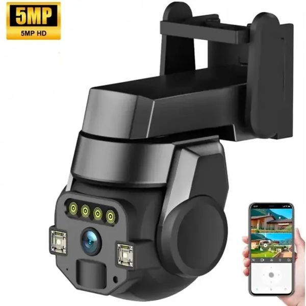 Камера зовнішня вулична поворотна WIFI CyberGuard OUTDOOR Q-812 FULL-HD 5Mp IP66 датчик руху sp9162 фото