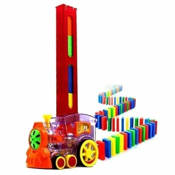 Конструктор іграшка-поїзд доміно, DOMINO Happy Truck sciries COLORS 60 деталей G215201021 фото