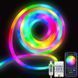 Розумна гнучка LED Neon RGB стрічка-шланг 3 метрів від USB управління режимами з телефону, Bluetooth додаток, пульт Jam12-25 фото 2