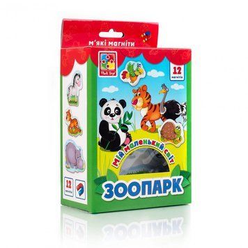 Дитяча гра мій маленький світ на магнітах VT3106, 4 види "Зоопарк"VT3106-10(укр) VT3106-10 фото