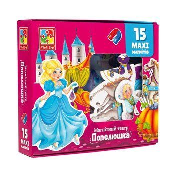 Настільна гра магнітний театр "Попелюшка" Vladi Toys VT3206-53 Укр VT3206-53 фото