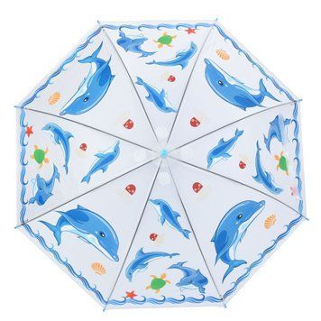 Дитяча парасолька "Дельфін" MK 5793(Blue) довжина 65,5 см, тростина 60 см, діаметр 84 см MK 5793(Blue) фото