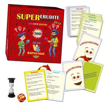 Настільна гра "SUPER Ерудит. Вікторина. BEST" MKK0605 укр. і рос. мовою MKK0605 фото