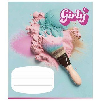 Зошит учнівський "Girly" Школяр 012-3330L-4 в лінію, 12 аркушів 012-3330L-4 фото