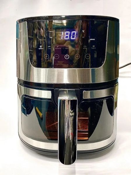 Rainberg RB-2268.Мощева фритюрниця без олії 8 л. Сенсорна аерофритюрниця Аерогриль мультипіч для дому 4200 RB2268 фото