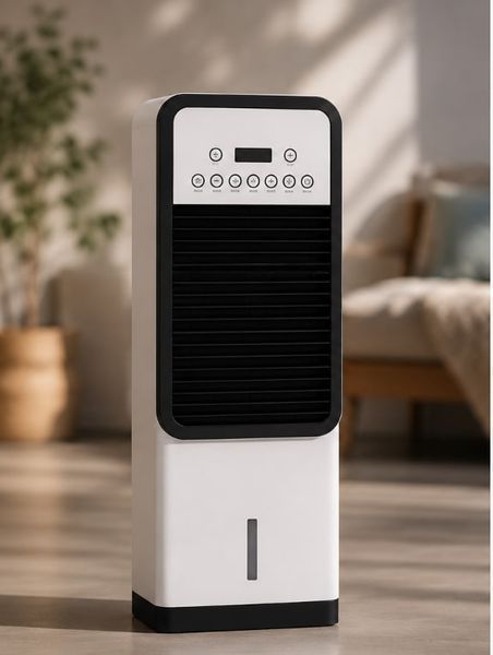 Підлоговий вентилятор Germatic Air Max Pro 2в1 (зима-літо) / Мобільний кондиціонер з обігрівом та охолодженням BFX-8D-1668 (220V) M17308 фото