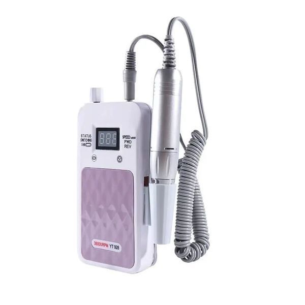 Портативний фрезер для нігтів Nail Drill YT-928 акумуляторний з індикатором заряду на 35 000 оборотів 2013256 фото