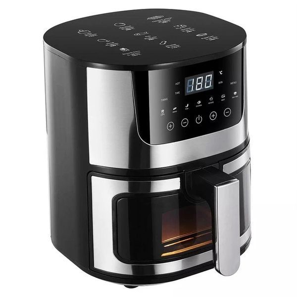 Rainberg RB-2268.Мощева фритюрниця без олії 8 л. Сенсорна аерофритюрниця Аерогриль мультипіч для дому 4200 RB2268 фото