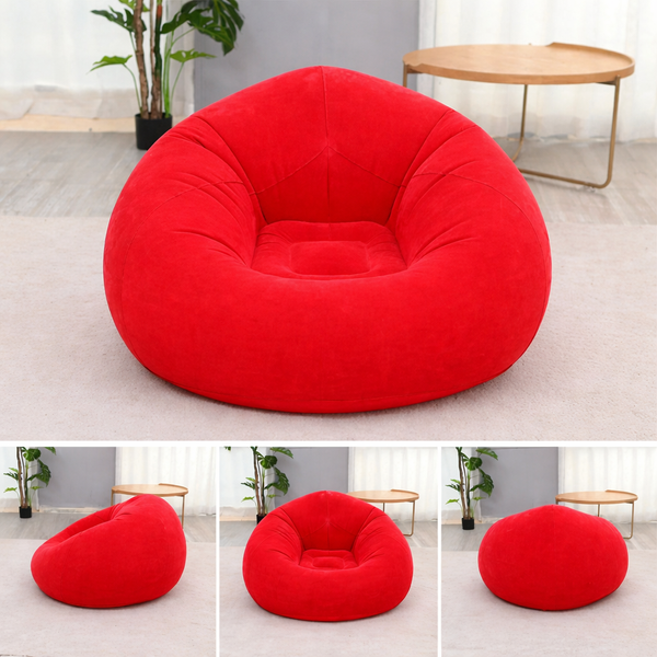 Надувне крісло-пуф Inflatable Sofa / Надувне крісло-мішок 110&times;110&times;85 см Червоний G6820/3 фото