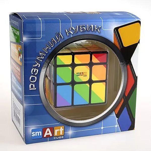 Головоломка Кубик Рубіка Райдужний 3х3 Чорний Smart Cube SC361 SC361 фото