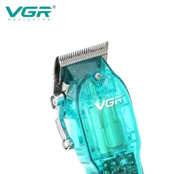 Професійна машинка для стрижки VGR Professional Clipper Transparent Green V-660 VEN660 фото