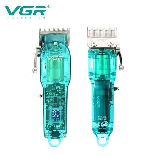 Професійна машинка для стрижки VGR Professional Clipper Transparent Green V-660 VEN660 фото
