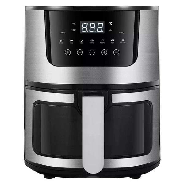 Rainberg RB-2268.Мощева фритюрниця без олії 8 л. Сенсорна аерофритюрниця Аерогриль мультипіч для дому 4200 RB2268 фото