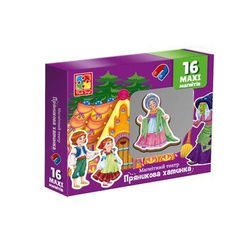 Настільна гра магнітний театр "Пряничний будиночок" Vladi Toys VT3206-54 Укр VT3206-54 фото