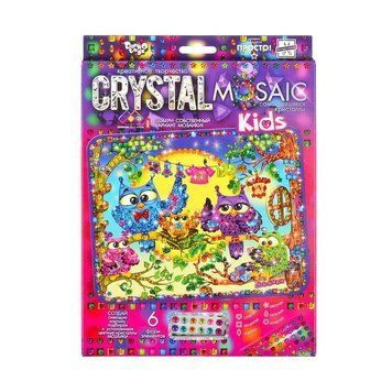 Набір креативної творчості "Kids Crystal Mosaic" CRMk-01-10, 6 форм елементів CRMk-01-10 фото