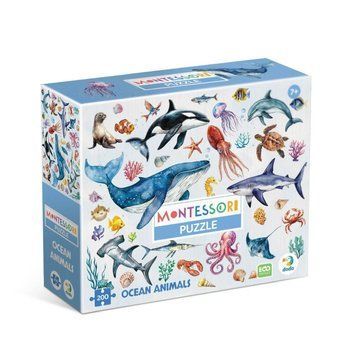 Дитячий пазл Монтессорі "Океанічні тварини" DoDo Toys 300630, 200 елементів 300630 фото