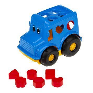 Сортер-автобус "Бусик" №1 Colorplast 0244 Синій 0244(Blue) фото